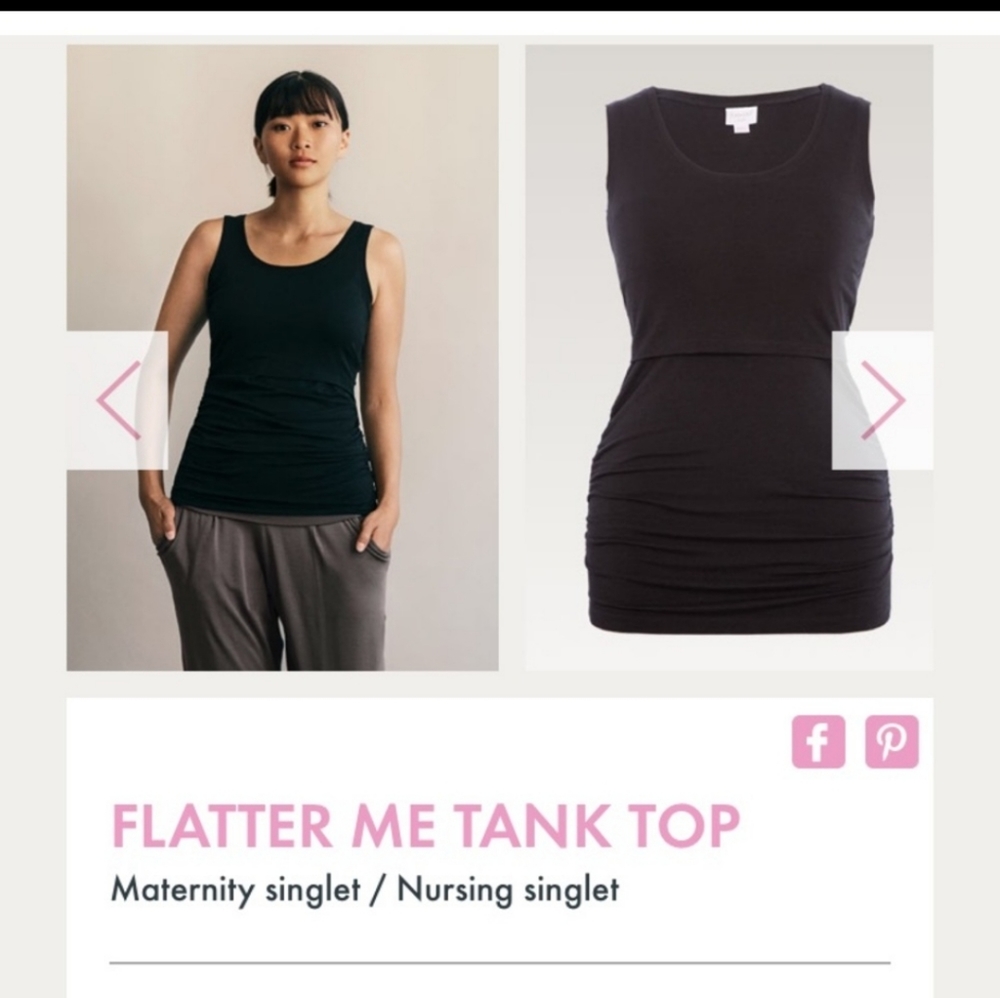 COPY - Boob design navy nursing tank